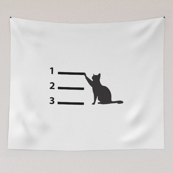 Item preview, Un Deux Trois Cat  T-Shirt designed and sold by Martimad.