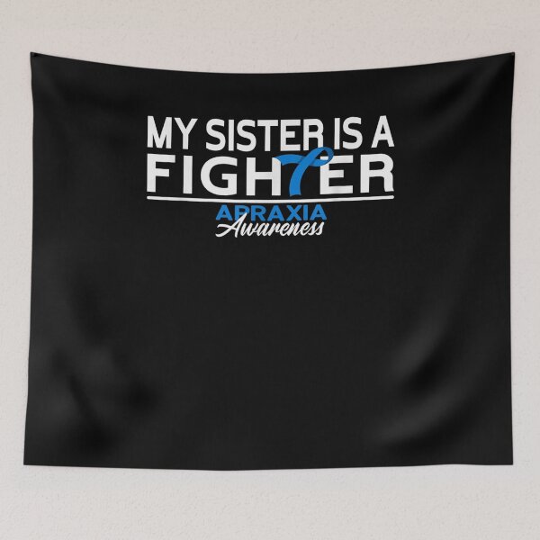 Item preview, Brave I Sister I Apraxia Awareness I Blue Ribbon  designed and sold by sheilase.