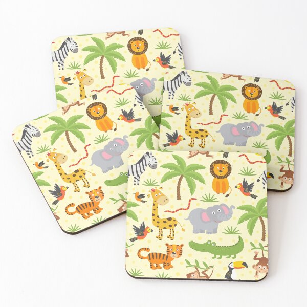 Item preview, Cute Animal In The Jungle Pattern designed and sold by PatternTale.
