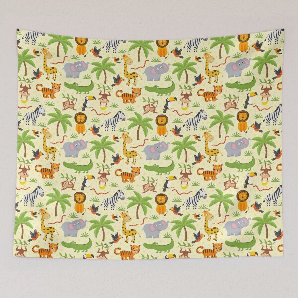 Item preview, Cute Animal In The Jungle Pattern designed and sold by PatternTale.