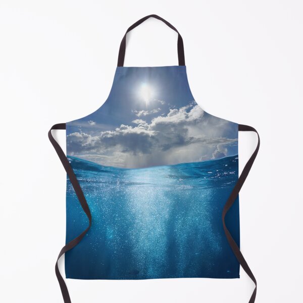 Item preview, Seascape air bubbles underwater sea and sunny blue sky with cloud designed and sold by Seaphotoart.