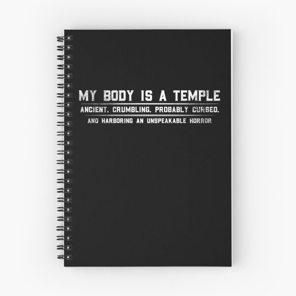 Item preview, My Body is a (Cursed) Temple designed and sold by 1081 Creative.