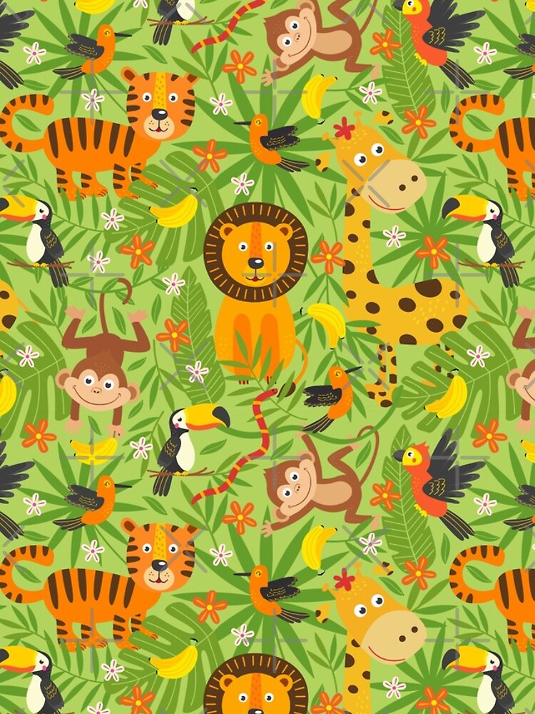 Thumbnail 4 of 4, iPhone Case, Animal In The Jungle Pattern designed and sold by PatternTale.