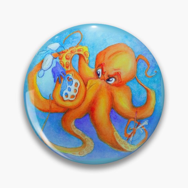 Item preview, Stop polluting ocotpus designed and sold by Marla Bonar.