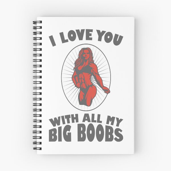Item preview, I Love You With All My Big Boobs designed and sold by BigGirlsareSexy.