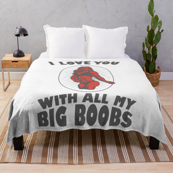 Item preview, I Love You With All My Big Boobs designed and sold by BigGirlsareSexy.