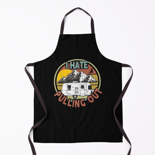 Item preview, Funny Retro Vintage Mountains Rv Camping I Hate Pulling Out designed and sold by sheilase.
