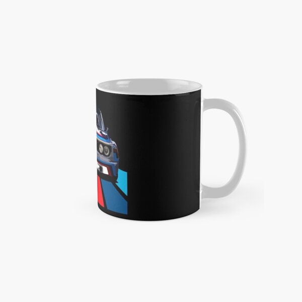 BMW 3.0 CSL Race Car Drawing Coffee Mug by CarsToon Concept - Fine