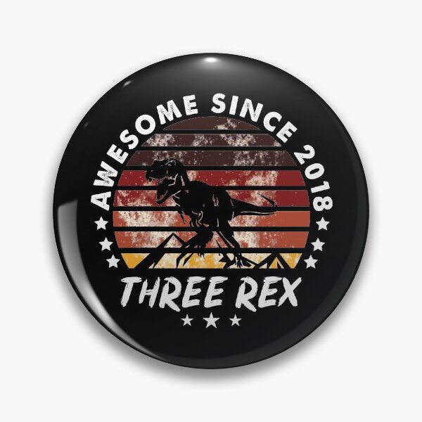 Item preview, Awesome Since 2018 Three Rex designed and sold by mdnrsakib.