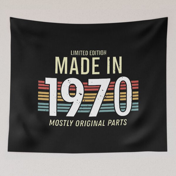 Item preview, Limited Edition Made In 1970 Mostly Original Parts - Funny Vintage Years Old Birthday Gifts. designed and sold by ALITOPRINCE.