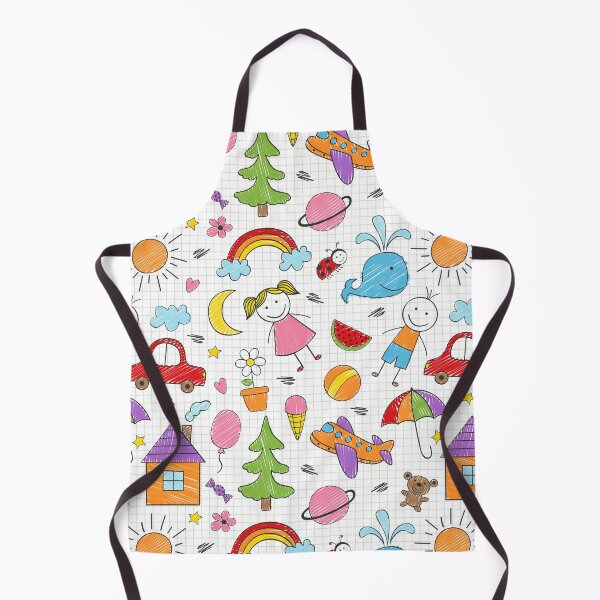 Item preview, Colorful Kids Drawing Pattern designed and sold by PatternTale.