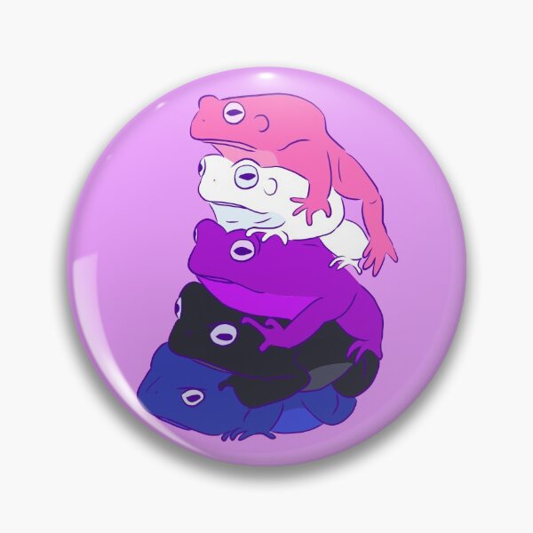 Item preview, Genderfluid Pride Frog Stack designed and sold by Josie Richey.