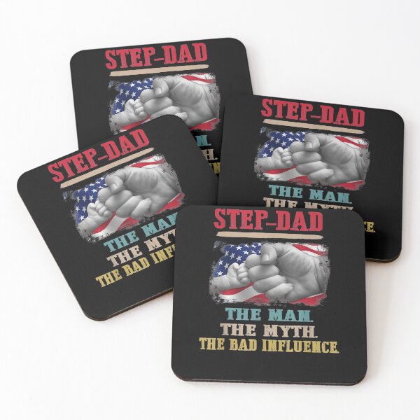 Item preview, Step Dad The Man The Myth The Bad Influence Flag Father Day  designed and sold by sheilase.