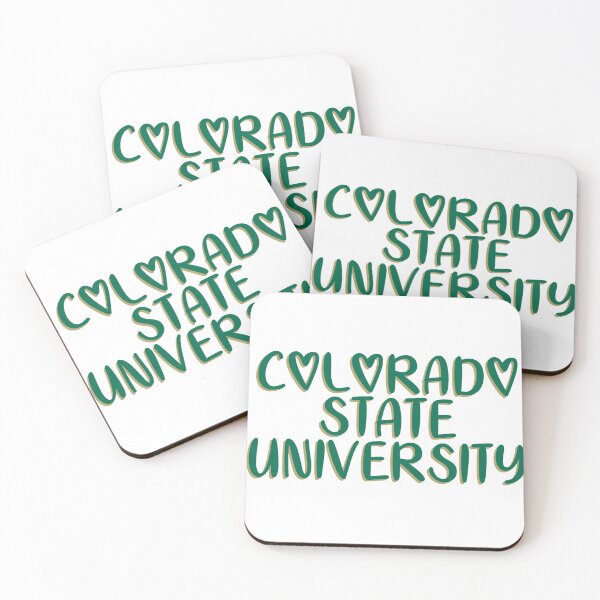 Item preview, Colorado State Rams Heart Shadow Sticker designed and sold by Ngp1.