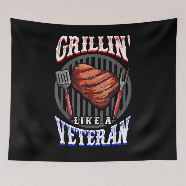 Item preview, Grillin Like A Veteran 4th July Independence Bbq  designed and sold by sheilase.