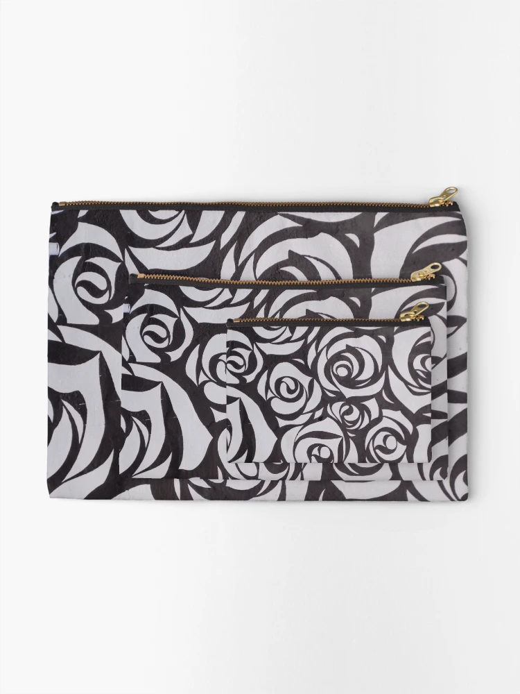 Thumbnail 2 of 4, Zipper Pouch, Hypnotic Roses designed and sold by RissaDD.
