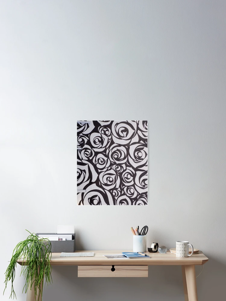 Thumbnail 2 of 3, Poster, Hypnotic Roses designed and sold by RissaDD.