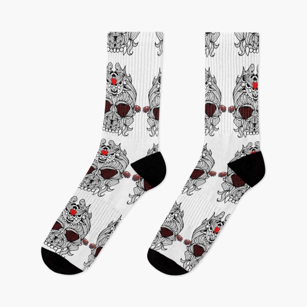 Item preview, Black white and red Sugarskull design designed and sold by Constant Readers.