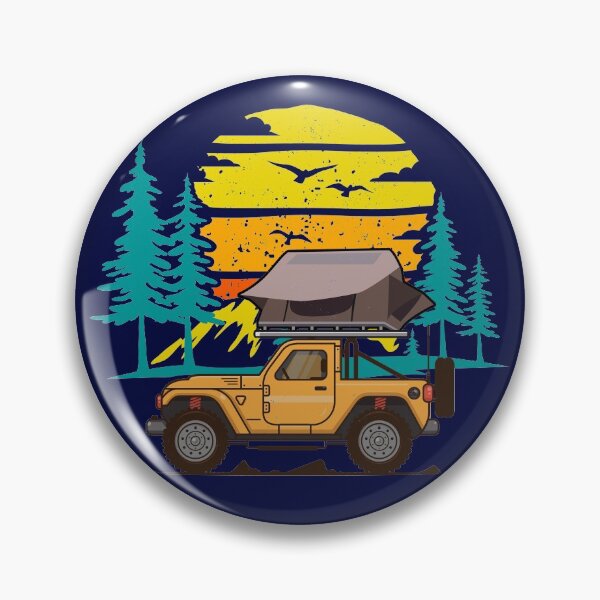 Item preview, Outdoor Camping with a RTT Roof Top Tent Overlanding Design designed and sold by trendyzcom.