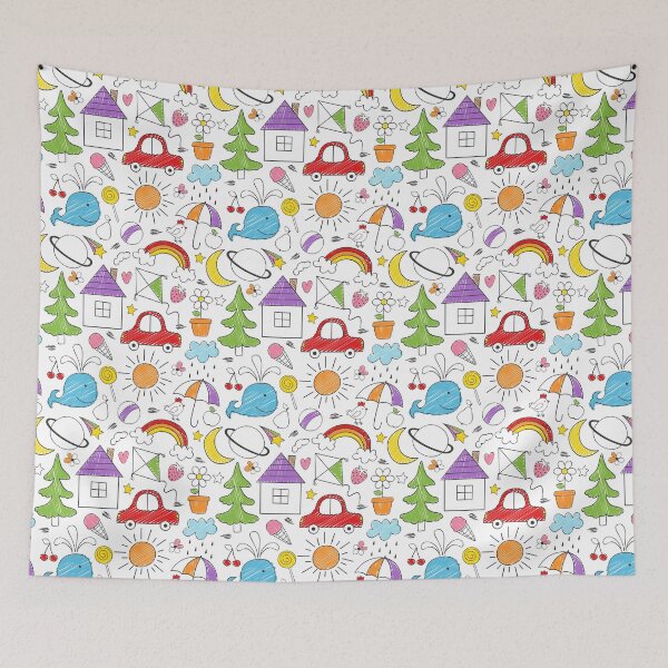 Item preview, Cute Kids Drawing designed and sold by PatternTale.