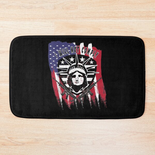 Item preview, I Will Not Comply Vintage American Flag Statue Of Liberty  designed and sold by sheilase.