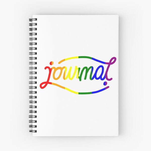 Item preview, Pride journal ambigram designed and sold by Thatgaybrand.