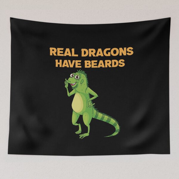 Item preview, real dragons have beards. cool reptiles, Bearded Dragon Owner gifts designed and sold by DANT-shirts.