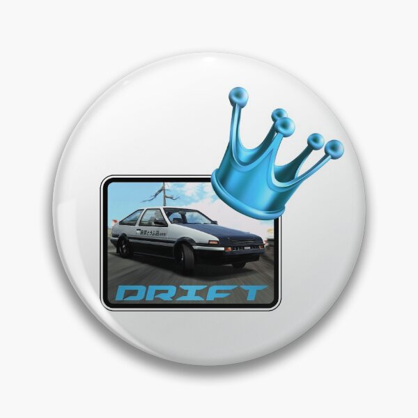 Item preview, Drift King! Blue Crown (On White) designed and sold by epinkb.