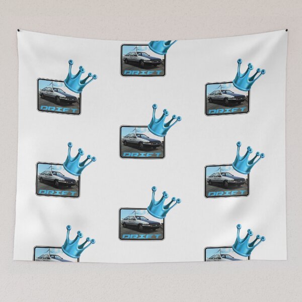 Item preview, Drift King! Blue Crown (On White) designed and sold by epinkb.