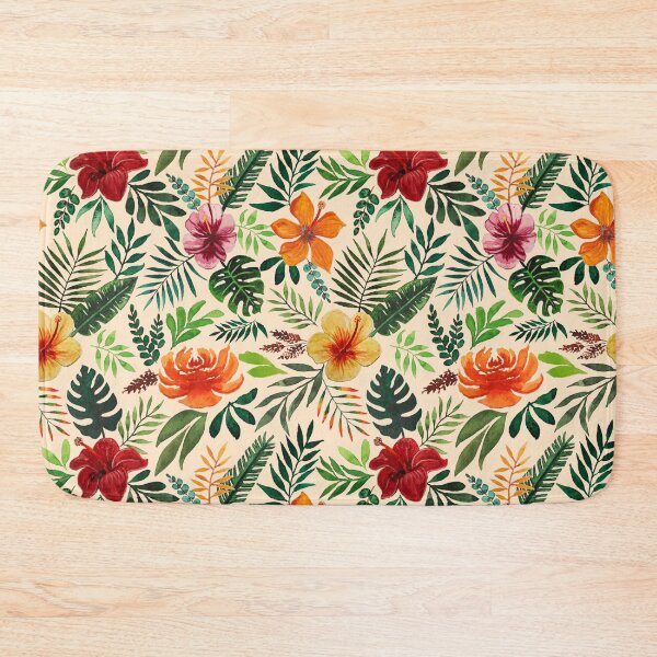 Item preview, Tropical Watercolor Floral Pattern designed and sold by Lauren Ullrich.