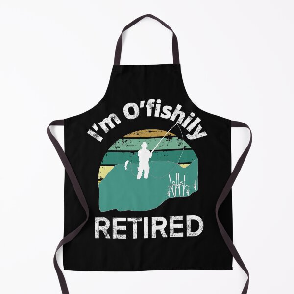 Item preview, I’m O’fishily Retired Funny Pun Design with Retro Distressed Vintage Sunset designed and sold by PrettyLittlePic.