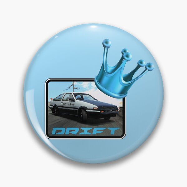 Item preview, Drift King! Blue Crown (On Blue) designed and sold by epinkb.