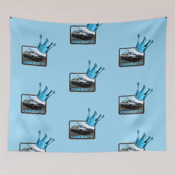 Item preview, Drift King! Blue Crown (On Blue) designed and sold by epinkb.