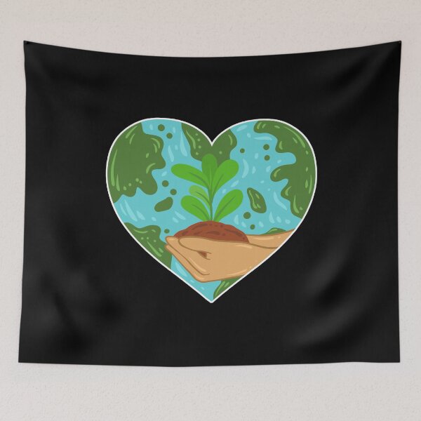 Item preview, Earth Day Planet Heart designed and sold by Mealla.