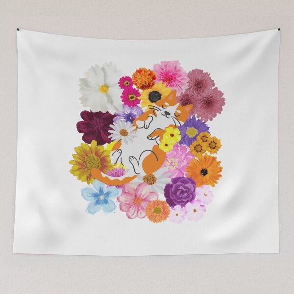 Item preview, Flower Kitty  designed and sold by PlumNearly.