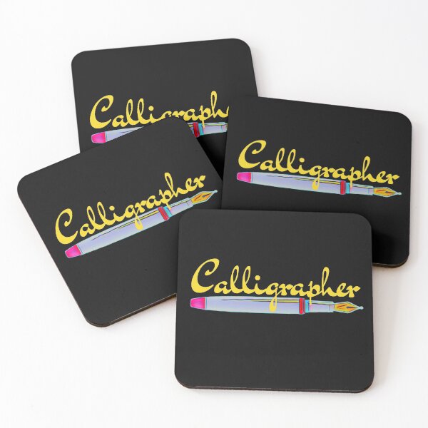 Item preview, Calligrapher Yellow designed and sold by DesignsofNote.