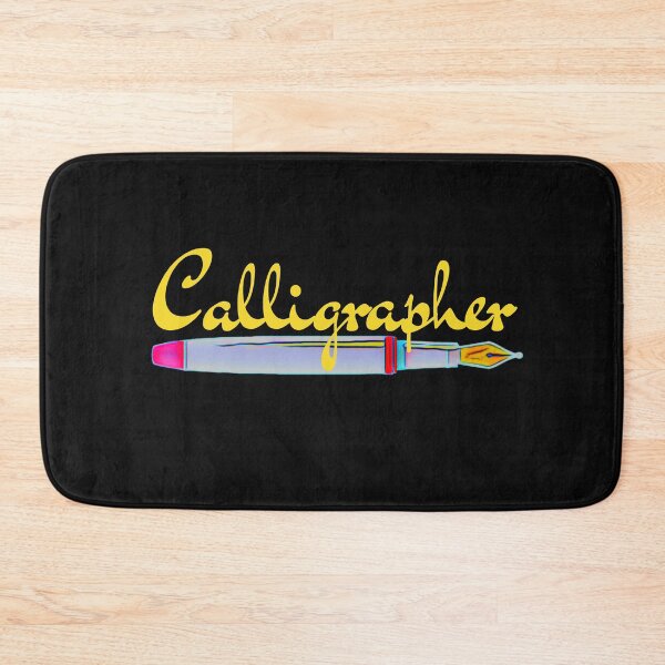 Item preview, Calligrapher Yellow designed and sold by DesignsofNote.
