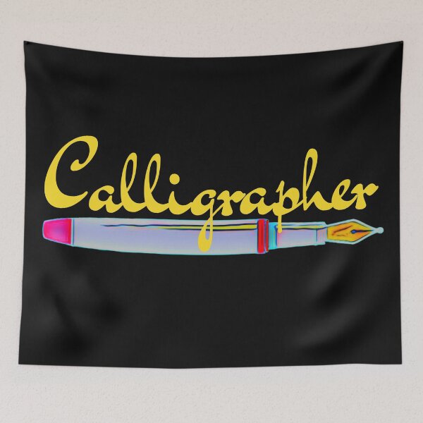 Item preview, Calligrapher Yellow designed and sold by DesignsofNote.