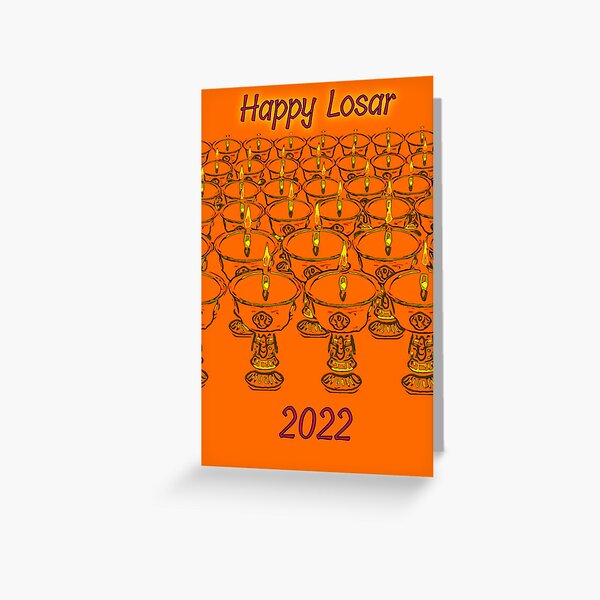  HAPPY NEW YEAR LOSAR 2022 Greeting Card