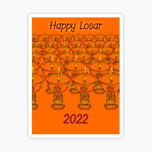 HAPPY NEW YEAR LOSAR 2022 Sticker