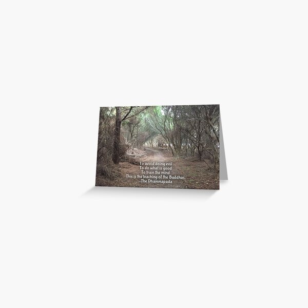 TEACHINGS OF THE BUDDHA Greeting Card