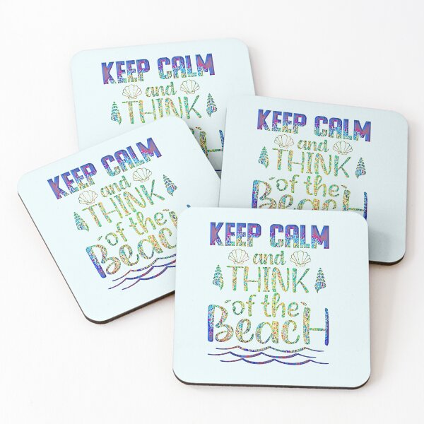 Item preview, Keep Calm and Think of the Beach  designed and sold by CristalleLisa.