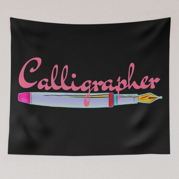 Item preview, Calligrapher Pink designed and sold by DesignsofNote.