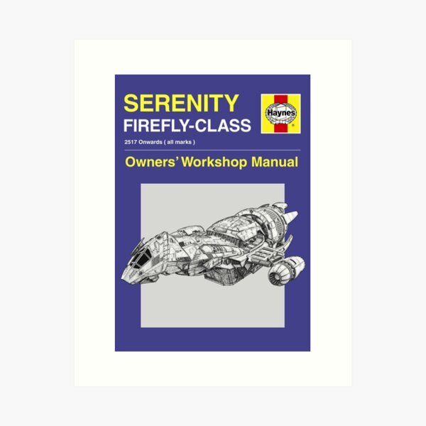Serenity - Owners' Manual Art Print