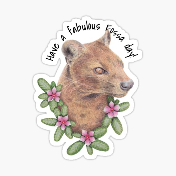 Item preview, Have a fabulous Fossa day! designed and sold by CasmahCreations.