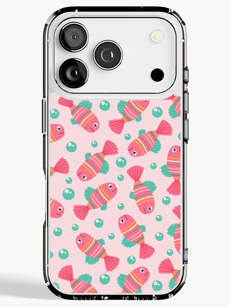 Thumbnail 1 of 5, iPhone Case, Fish Pattern designed and sold by PatternTale.