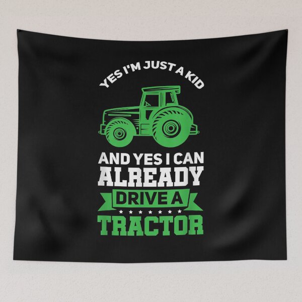 Item preview, I'm A Kid And Can Already Drive A Tractor Kids  designed and sold by sheilase.