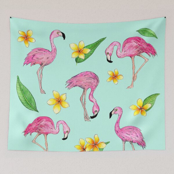 Item preview, Tropical Flamingos  designed and sold by ShaunaMcc.