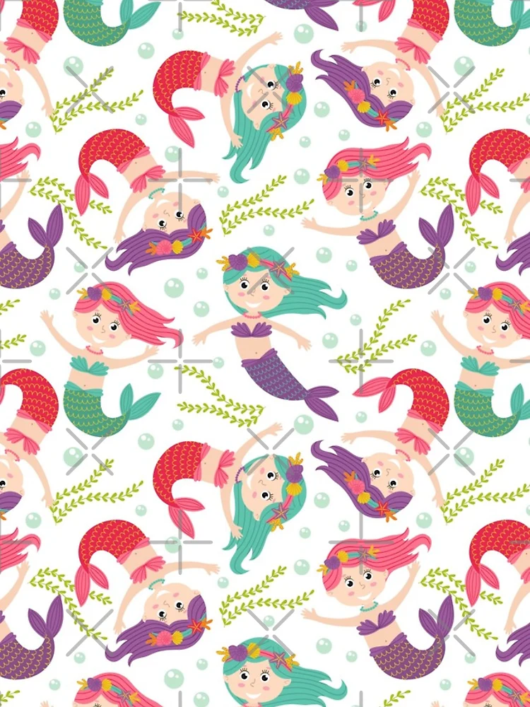 Thumbnail 5 of 5, iPhone Case, Cute Mermaid Pattern designed and sold by PatternTale.
