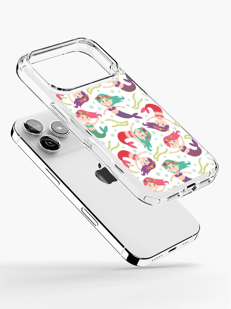 Thumbnail 2 of 5, iPhone Case, Cute Mermaid Pattern designed and sold by PatternTale.